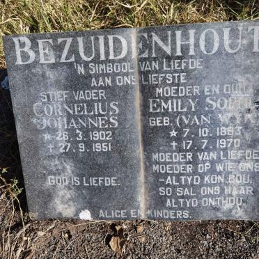 BEZUIDENHOUT Cornelius Johannes 1902-1951 &amp; Emily Sophia VAN WYK 1893-1970