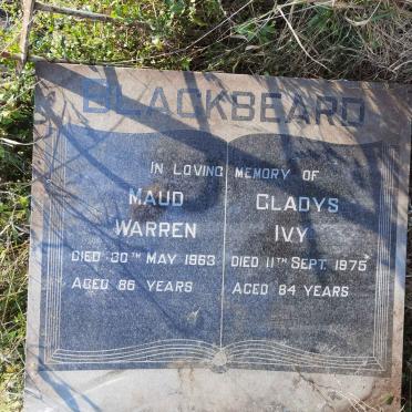 BLACKBEARD Maud Warren -1963 :: BLACKBEARD Gladys Ivy -1975