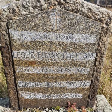 COPELAND Leslie Frank 1889-1945 &amp; Dorothy Helen 1892-1970