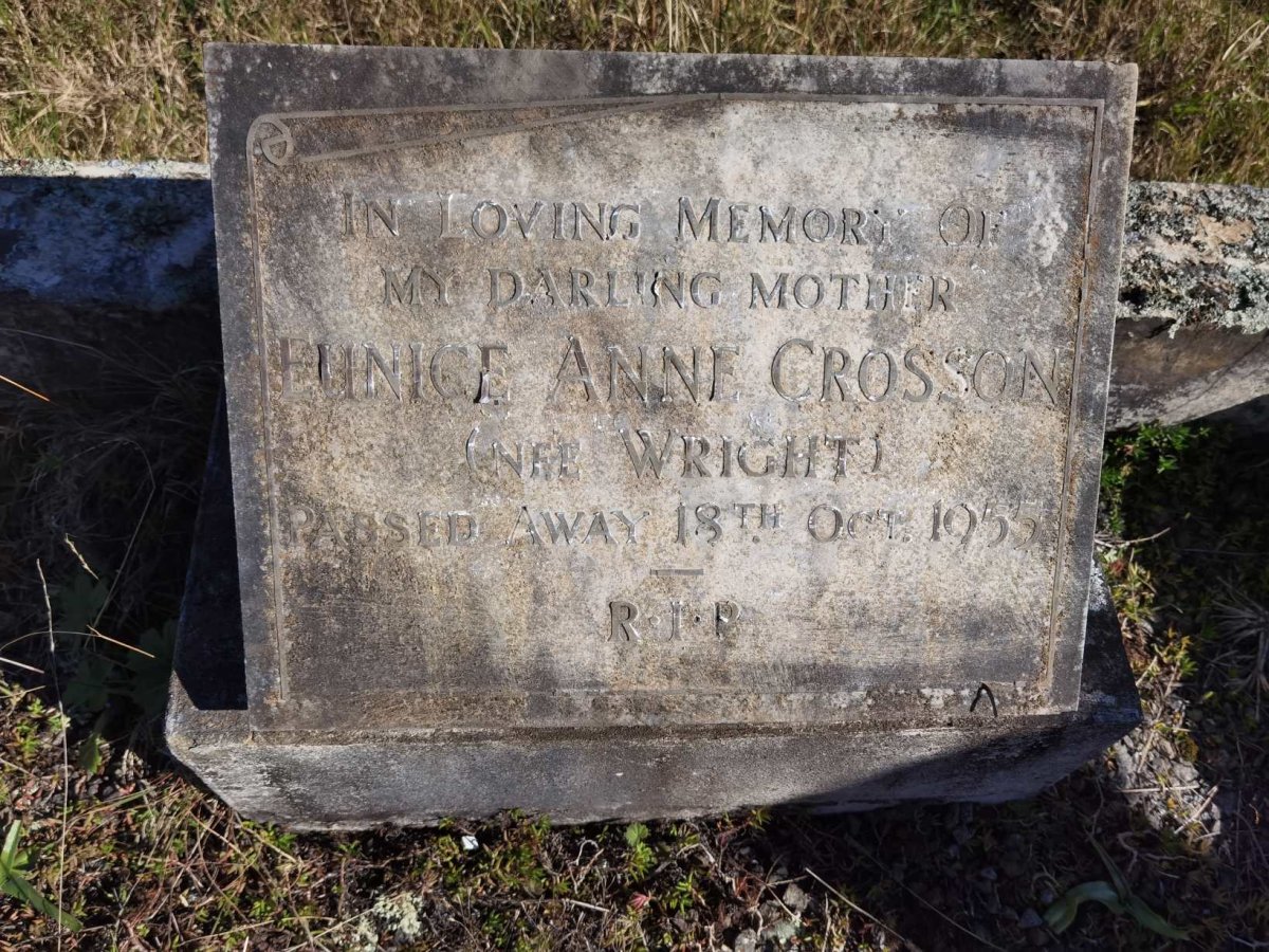 CROSSON Eunice Anne nee WRIGHT -1955