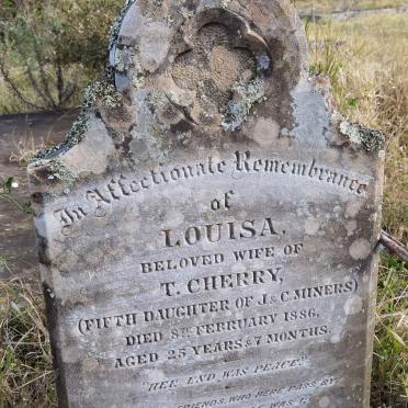 CHERRY Louisa nee MINERS -1886