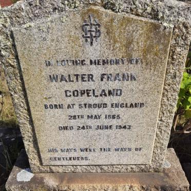 COPELAND Walter Frank 1865-1943