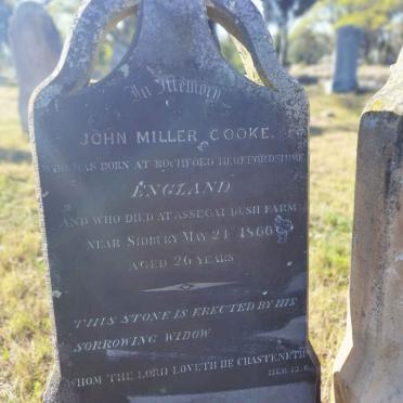 COOKE John Miller -1866