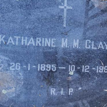 CLAYTON Katharine M.M. 1895-1993