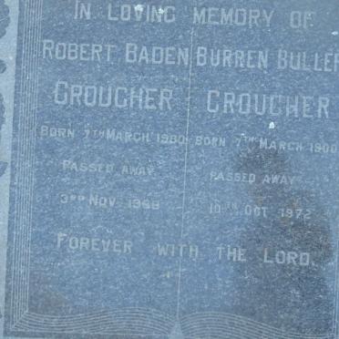 CROUCHER Robert Baden 1900-1968 :: CROUCHER Burren Buller 1900-1972