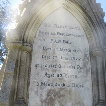 CURRIE Walter 1819-1872 &amp; Helen -1875