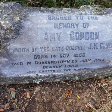 CONDON Amy 1860-1953