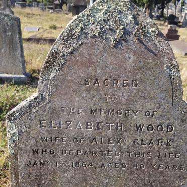CLARK Elizabeth nee WOOD -1864