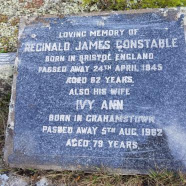 CONSTABLE Reginald James -1945 &amp; Ivy Ann -1962