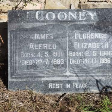 COONEY James Alfred 1900-1983 &amp; Florence Elizabeth 1906-1996