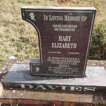 DAVIES Mary Elizabeth 1929-2003