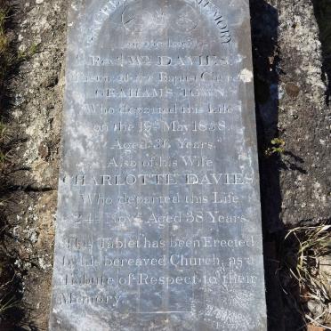 DAVIES Wm. -1838 &amp; Charlotte