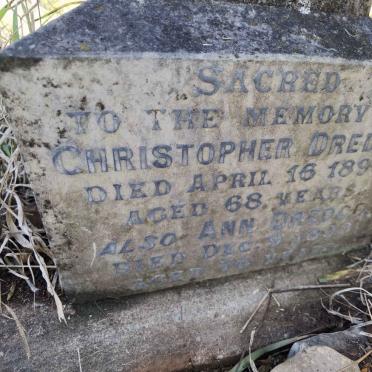 DREDGE Christopher -1890 &amp; Ann -1898