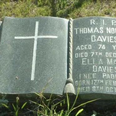 DAVIES Thomas Norman -1963 &amp; Ella Mary PADDEN 1889-1973