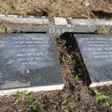 DARE Reuben 1889-1959 &amp; Gertrude Agnes 1898-1979
