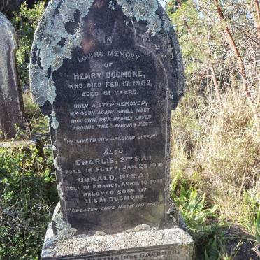 DUGMORE Henry -1909 &amp; Martha GARDNER 1855-1937 :: DUGMORE Charlie -1916 :: DUGMORE Donald -1918