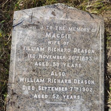 DEASON William Richard -1902 & Maggie -1893