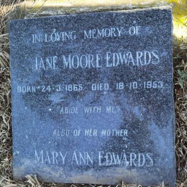 EDWARDS Jane Moore 1865-1953 :: EDWARDS Mary Ann