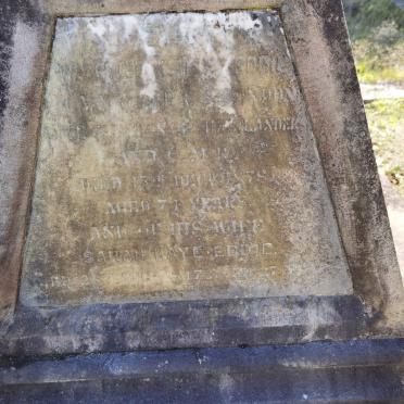 EDDIE William -1878 & Sarah KAYE -1847