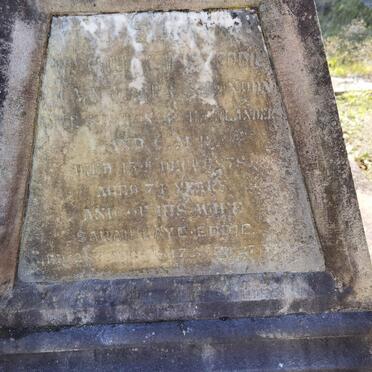 EDDIE William -1878 & Sarah KAYE -1847