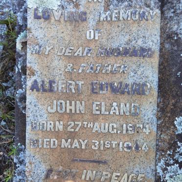 ELAND Albert Edward John 1874-1944