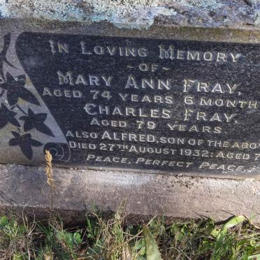 FRAY Charles &amp; Mary Ann :: FRAY Alfred -1932
