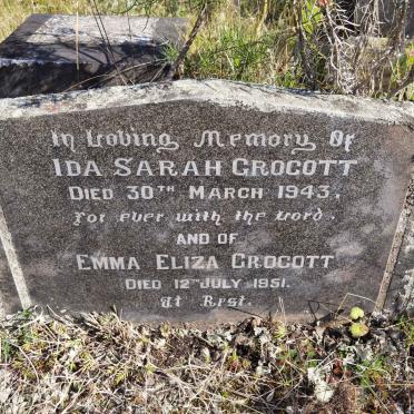 GROCOTT Ida Sarah -1943 :: GROCOTT Emma Eliza -1951