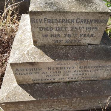 GREENWOOD Frederick -1915 :: GREENWOOD Arthur Herbert -1916