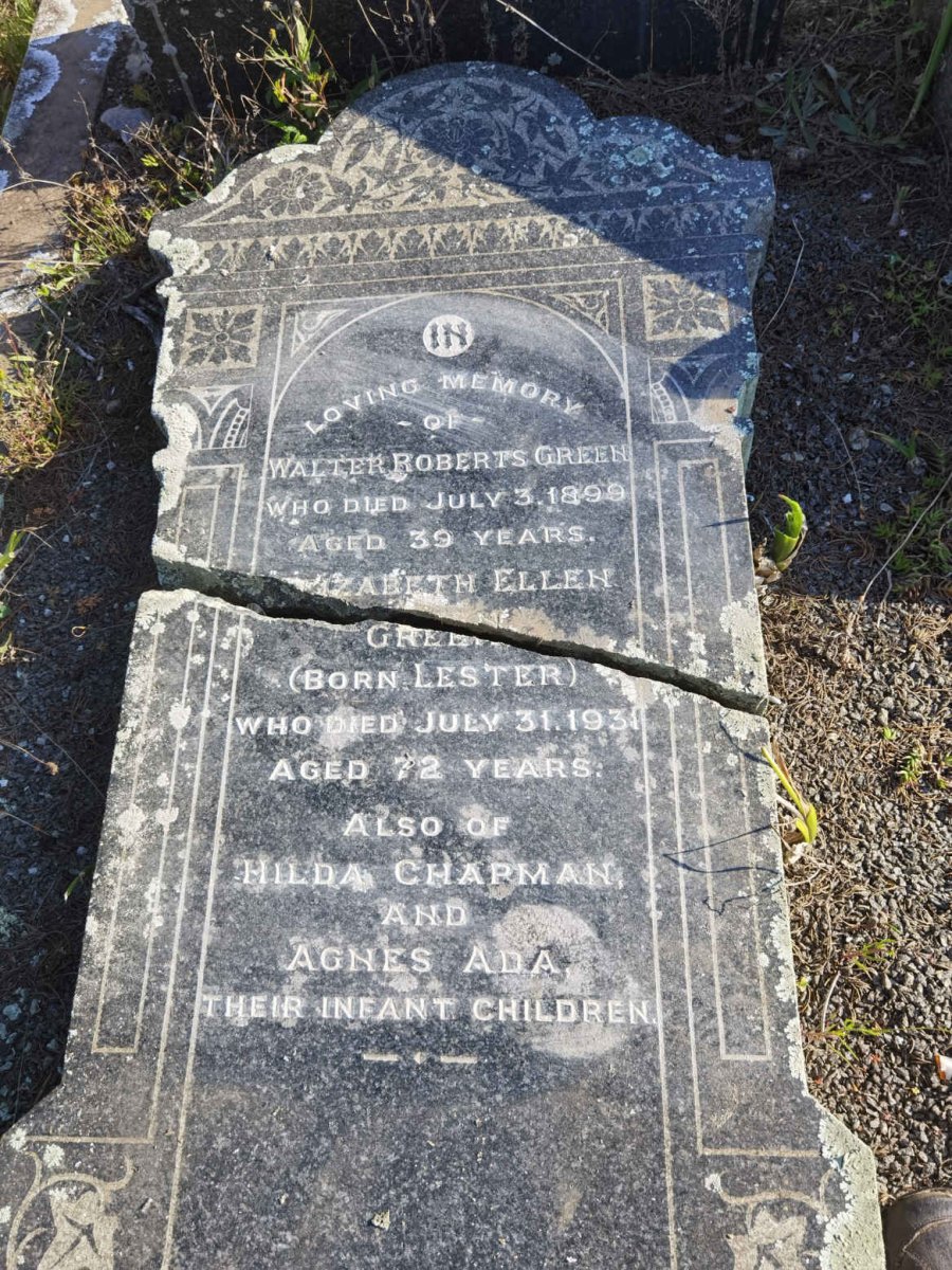 GREEN Walter Roberts -1899 & Elizabeth Ellen LESTER -1931 :: GREEN Hilda Charman :: GREEN Agnes Ada
