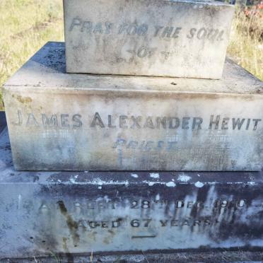 HEWITT James Alexander -1910