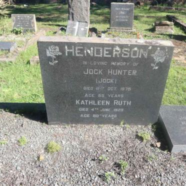 HENDERSON Jock Hunter -1975 &amp; Kathleen Ruth -1923 :: HENDERSON Joan ?
