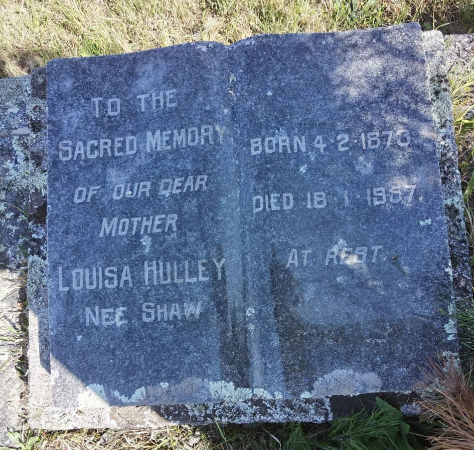 HULLEY Louisa nee SHAW 1873-1957