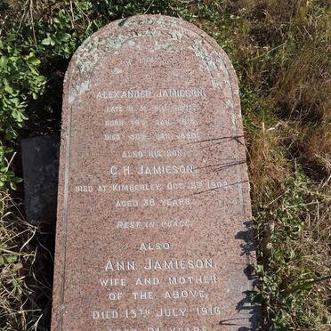 JAMIESON Alexander 1813-1890 & Ann -1916 :: JAMIESON C.H. -1902