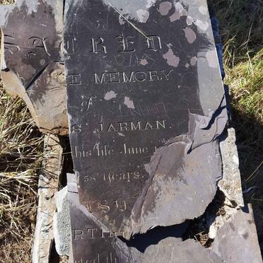 JARMAN Thomas -1849 &amp; Martha -1849