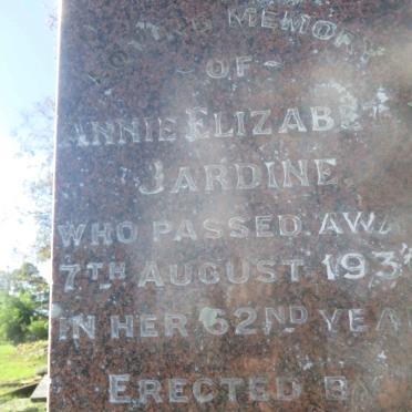 JARDINE Edward John Henry -1938 &amp; Annie Elizabeth -193?