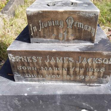 JACKSON Ernest James 1868-1920