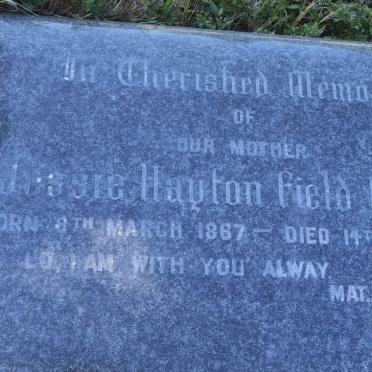 LAVIN Jessie Hayton Field 1867-1947