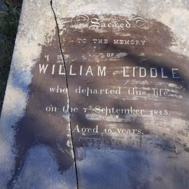 LIDDLE William -1843