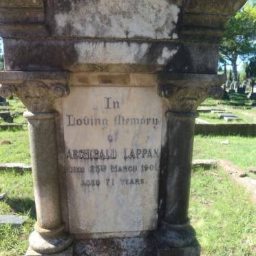 LAPPAN Archibald -1901 &amp; Lucinda Caroline -1929