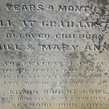 LOWE Edwin Robert -1875 :: LOWE Seymour John -1878