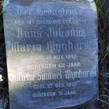 MYNHARDT Wilhelm Samuel -1950 &amp; Anna Johanna Maria -1947