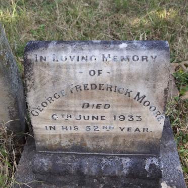 MOORE George Frederick -1933