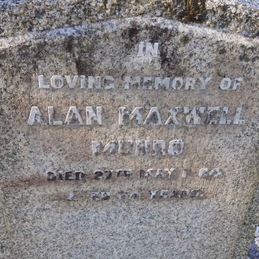 MUNRO Alan Maxwell -1964