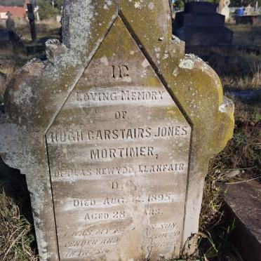 MORTIMER Hugh Carstairs Jones -1895