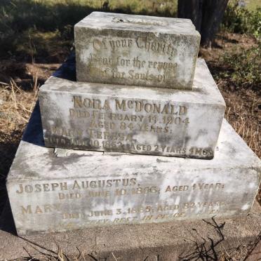 MCDONALD Nora -1904 :: MCDONALD Mary -1865 :: MCDONALD Mary Teresa -1852 :: MCDONALD Joseph Augustus -1856