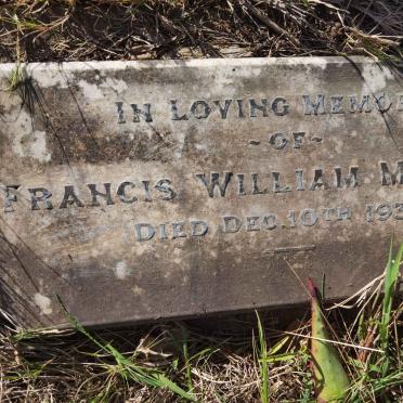 MULLINS Francis William -1937