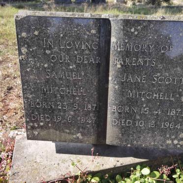 MITCHELL Samuel 1871-1947 &amp; Jane Scott 1879-1964