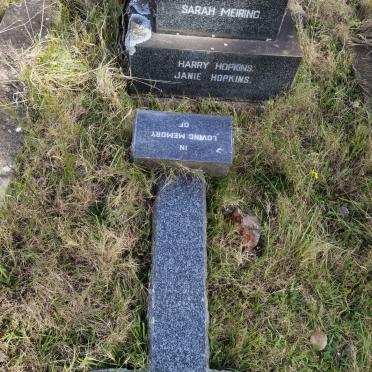 MEIRING Sarah :: HOPKINS Harry :: HOPKINS Janie