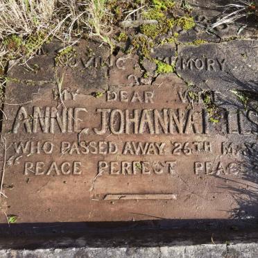 MILLS Annie Johanna 1898-1936