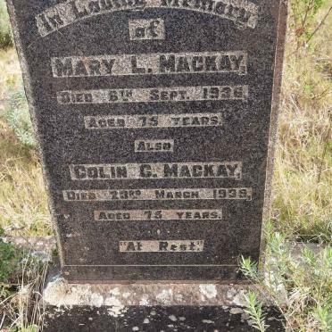 MACKAY Colin C. -1939 &amp; Mary L. -1936